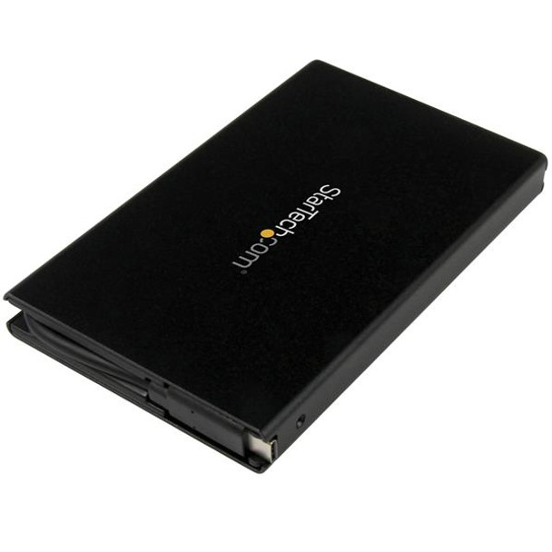 StarTech.com USB 3.1 (10Gbps) 2.5" SATA SSD/HDD Enclosure with Integrated USB-C Cable S251BU31C3CB