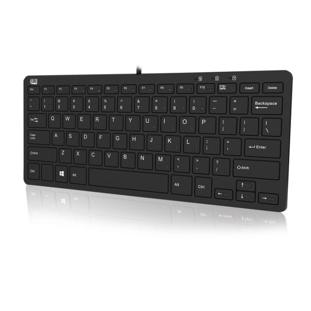 Adesso SlimTouch 510 - Mini Keyboard with USB Hubs AKB-510HB