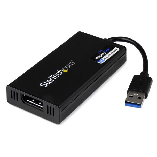 StarTech.com USB 3.0 to DisplayPort Adapter - DisplayLink Certified - 4K 30Hz USB32DP4K
