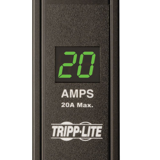 Tripp Lite 1.9 kW Single-Phase Metered PDU, 120V Outlets (28 5-15/20R), L5-20P/5-20P Adapter, 15ft Cord, 0U Vertical PDUMV20