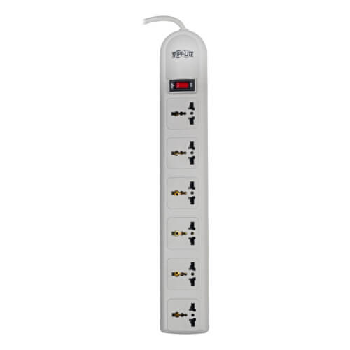 Tripp Lite Protect It! 230V 6-Universal Outlet Surge Protector, 1.8M Cord, German/French Plug, 750 Joules SUPER6OMNI D