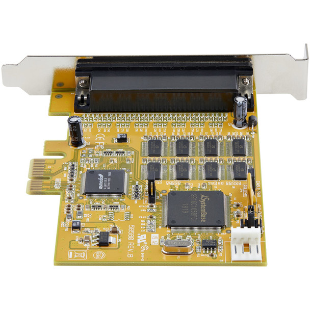 StarTech.com 8-Port PCI Express RS232 Serial Adapter Card - PCIe RS232 Serial Card - 16C1050 UART - Multiport Serial DB9 Controller/Expansion Card - 15kV ESD Protection - Windows & Linux PEX8S1050