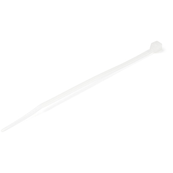 StarTech.com 100 Pack 4" Cable Ties - White Small Nylon/Plastic Zip Tie - Adjustable Electrical/Network Cable Wraps/-40 to +85C Temp/94V-2 Fire & UL Rated TAA CBMZT4N
