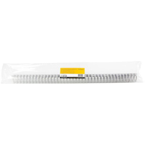 StarTech.com Cable Management Raceway Spine Vertebrae 20in - Network Cable Hider Kit - Wall Wire Duct System - Cord Concealer Channel - Surface Mount Wiring Channel PVC UL Rated CBMFWD2030