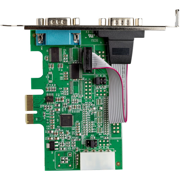 StarTech.com 2-port PCI Express RS232 Serial Adapter Card - PCIe RS232 Serial Host Controller Card - PCIe to Dual Serial DB9 Card - 16950 UART - Expansion Card - Windows & Linux PEX2S953