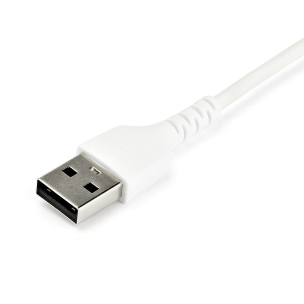 Startech.Com 1M Usb A To Usb C Charging Cable - Durable Fast Charge & Sync Usb 2.0 To Usb Type C Data Cord - Rugged Tpe Jacket Aramid Fiber M/M 60W White - Samsung S10, Ipad Pro, Pixel Rusb2Ac1Mw