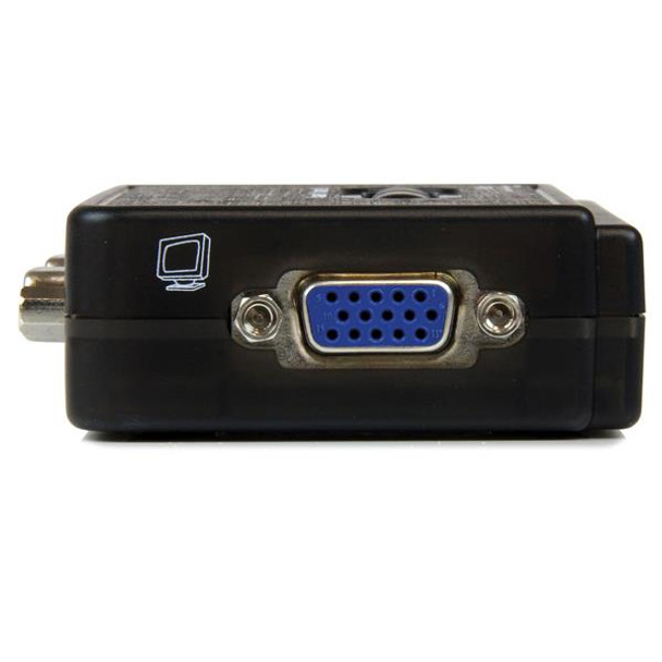 Startech.Com 2 Port Black Usb Kvm Switch Kit With Audio And Cables Sv211Kusb