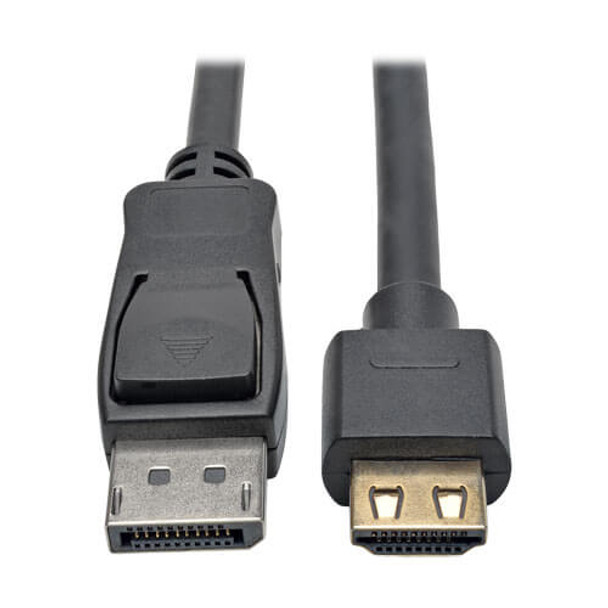 Tripp Lite DisplayPort 1.2a to HDMI Active Adapter Cable with Gripping HDMI Plug, HDMI 2.0, HDCP 2.2, 4K x 2K @ 60 Hz (M/M), 4.57 m P582-015-HD-V2A