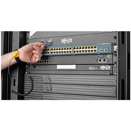Tripp Lite Rack Enclosure / Open Frame Server Cabinet ESD Grounding Panel 1U SRGROUNDPANELBC