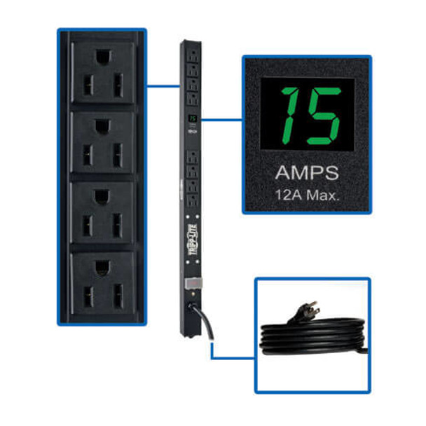 Tripp Lite PDUMV15-24 power distribution unit (PDU) 8 AC outlet(s) 0U Black PDUMV15-24