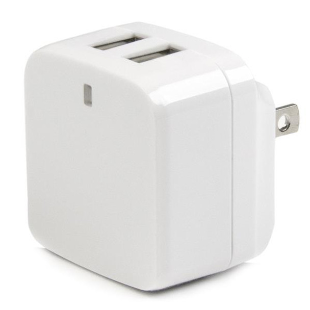 Startech.Com Dual-Port Usb Wall Charger - International Travel - 17W/3.4A - White Usb2Pacwh