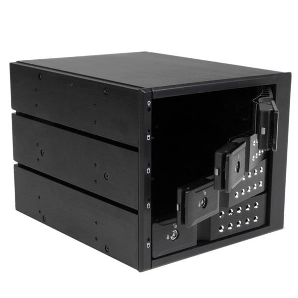 StarTech.com 4 Bay Aluminum Trayless Hot Swap Mobile Rack Backplane for 3.5in SAS II/SATA III - 6 Gbps HDD HSB4SATSASBA