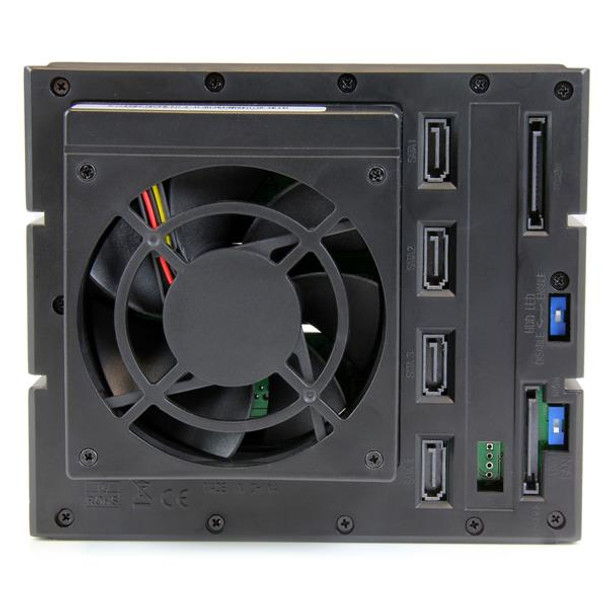 StarTech.com 4 Bay Aluminum Trayless Hot Swap Mobile Rack Backplane for 3.5in SAS II/SATA III - 6 Gbps HDD HSB4SATSASBA