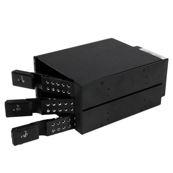 StarTech.com 3 Bay Aluminum Trayless Hot Swap Mobile Rack Backplane for 3.5in SAS II/SATA III - 6 Gbps HDD HSB3SATSASBA