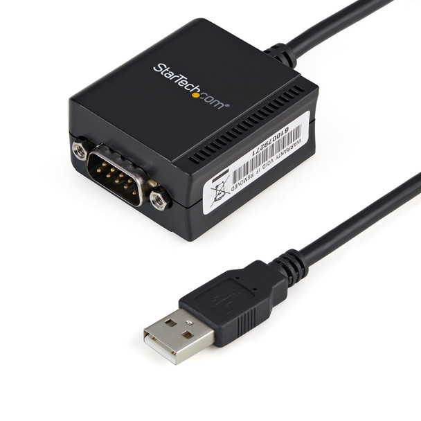 Startech.Com 1 Port Ftdi Usb To Serial Rs232 Adapter Cable With Com Retention Icusb2321F