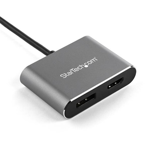 Startech.Com Usb C Multiport Video Adapter - 4K 60Hz Usb-C To Hdmi 2.0 Or Displayport 1.2 Monitor Adapter - Usb Type-C 2-In-1 Display Converter Hdmi/Dp Hbr2 Hdr - Thunderbolt 3 Compatible Cdp2Dphd