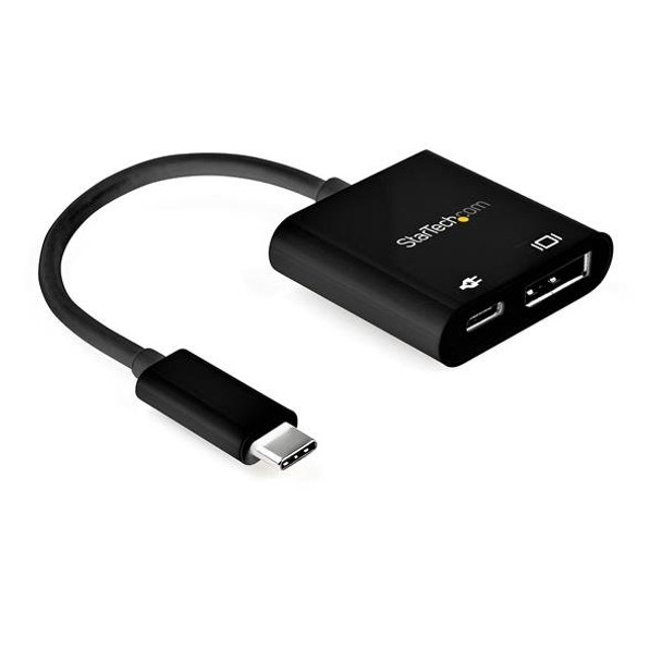 StarTech.com USB C to DisplayPort Adapter with Power Delivery - 8K 60Hz /4K 120Hz USB Type C to DP 1.4 Video Converter w/ 60W PD Pass-Through Charging - HBR3 - Thunderbolt 3 Compatible CDP2DP14UCPB