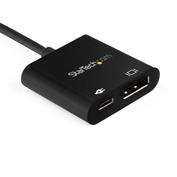 StarTech.com USB C to DisplayPort Adapter with Power Delivery - 8K 60Hz /4K 120Hz USB Type C to DP 1.4 Video Converter w/ 60W PD Pass-Through Charging - HBR3 - Thunderbolt 3 Compatible CDP2DP14UCPB