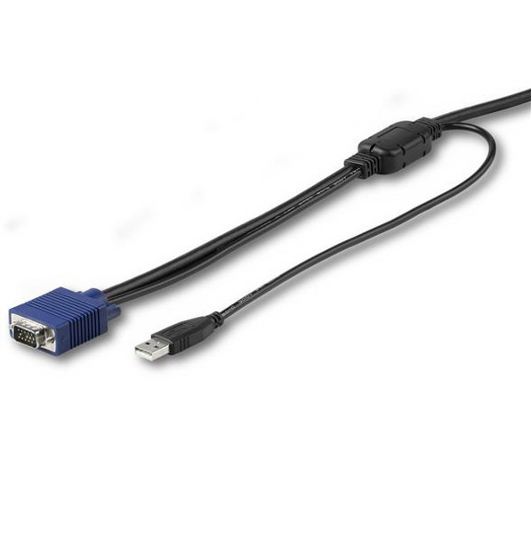 StarTech.com 15 ft. (4.6 m) USB KVM Cable for Rackmount Consoles RKCONSUV15