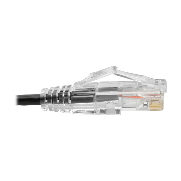 Tripp Lite Cat6 Gigabit Snagless Molded Slim UTP Ethernet Patch Cable (RJ45 M/M), Black, 4.57 m N201-S15-BK