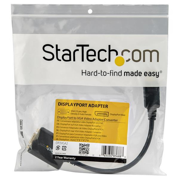 Startech.Com Displayport To Vga Video Adapter Converter Dp2Vga2