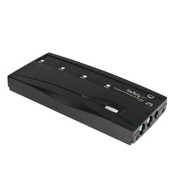 StarTech.com 4 Port Black PS/2 KVM Switch Kit with Cables SV411K