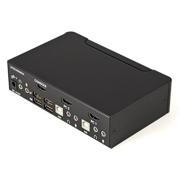 Startech.Com 2 Port Usb Hdmi Kvm Switch With Audio And Usb 2.0 Hub Sv231Hdmiua