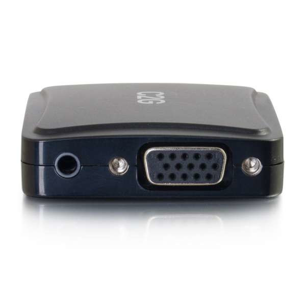 C2G 41410 video cable adapter VGA + 3.5mm HDMI + USB Micro-B Black 41410
