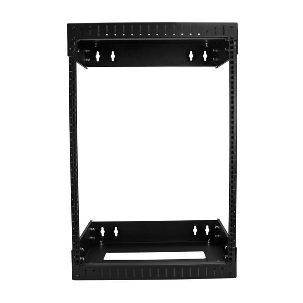 Startech.Com 15U 19" Wall Mount Network Rack - Adjustable Depth 12-20" 2 Post Open Frame Server Room Rack For Av/Data/ It Communication/Computer Equipment/Switch W/Cage Nuts & Screws Rk15Walloa
