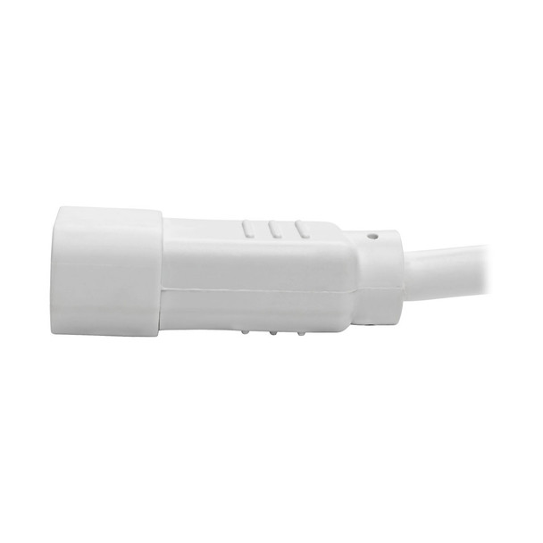 Tripp Lite Heavy-Duty Computer Power Cord, 15A, 14 Awg (Iec-320-C14 To Iec-320-C15), White, 1.83 M P018-006-Awh