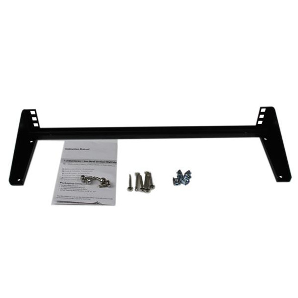 Startech.Com 1U 19In Steel Vertical Wall Mount Equipment Rack Bracket Rk119Wallv