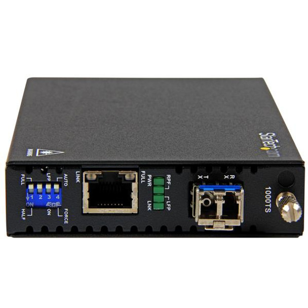 StarTech.com Gigabit Ethernet Copper-to-Fiber Media Converter - SM LC - 20 km ET91000SM20