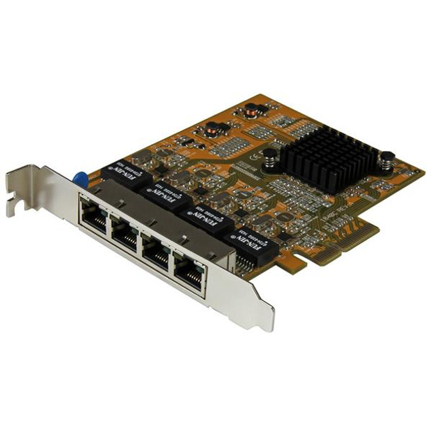 StarTech.com 4-Port PCIe Gigabit Network Adapter Card ST1000SPEX43