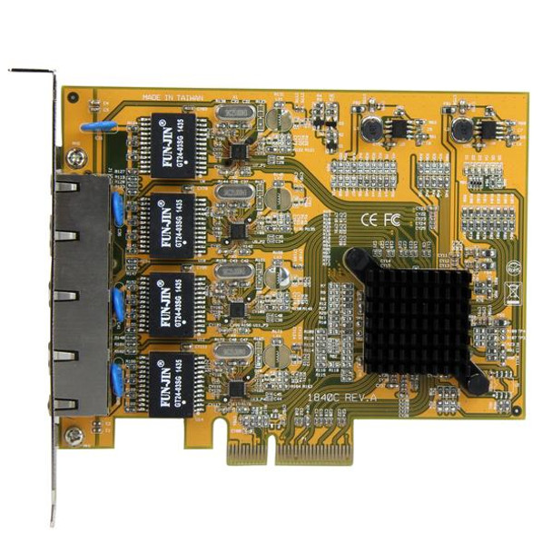 StarTech.com 4-Port PCIe Gigabit Network Adapter Card ST1000SPEX43