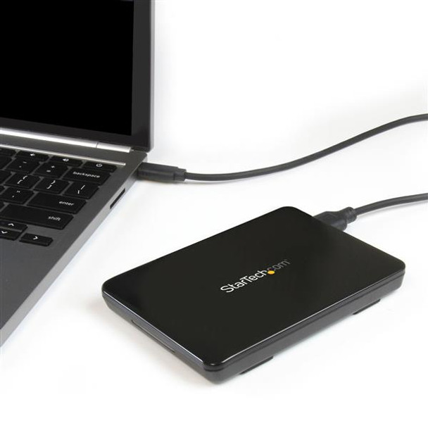 StarTech.com USB 3.1 (10Gbps) Tool-Free Enclosure for 2.5in SATA SSD/HDD - USB-C S251BPU31C3