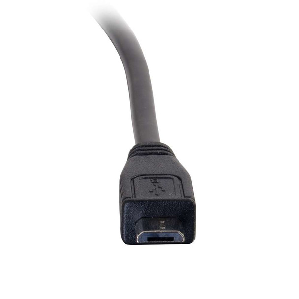 C2G 3ft, USB 2.0 Type C, Micro-USB B USB cable 0.9144 m USB C Black 28850