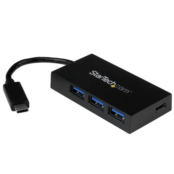 Startech.Com 4-Port Usb-C Hub - Usb-C To 1X Usb-C And 3X Usb-A - Usb 3.0 Hub Hb30C3A1Cfb