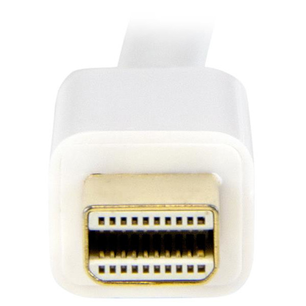 StarTech.com Mini DisplayPort to HDMI Converter Cable - 3 ft (1m) - 4K - White MDP2HDMM1MW