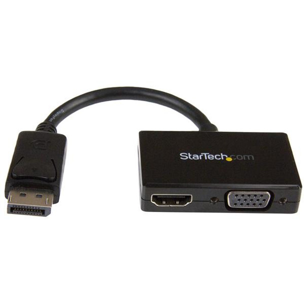 Startech.Com Travel A/V Adapter: 2-In-1 Displayport To Hdmi Or Vga Dp2Hdvga