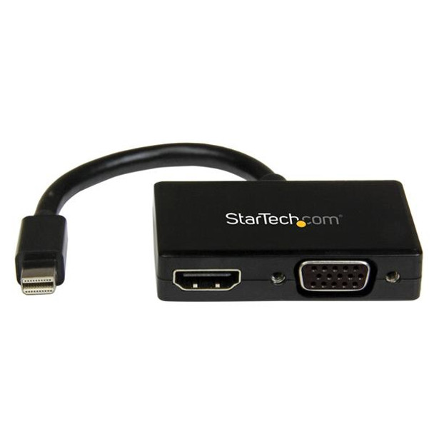 Startech.Com Travel A/V Adapter: 2-In-1 Mini Displayport To Hdmi Or Vga Converter Mdp2Hdvga