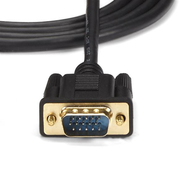 StarTech.com 3 ft HDMI to VGA Active Converter Cable - HDMI to VGA Adapter - 1920x1200 or 1080p HD2VGAMM3