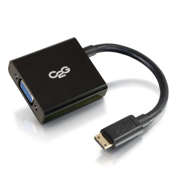 C2G 41350 Video Cable Adapter 0.2032 M Hdmi Vga (D-Sub) Black 41350