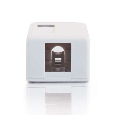 C2G Keystone Jack Surface Mount Box 1-Port Ivory 03830