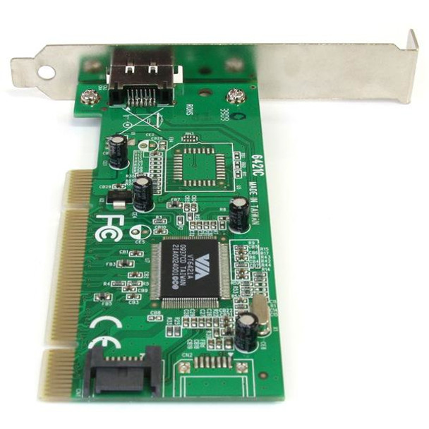 StarTech.com 1 Port eSATA + 1 Port SATA PCI SATA Controller Card w/ LP Bracket PCIESATA2I