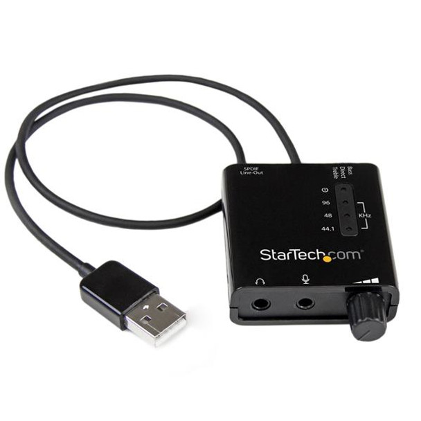 StarTech.com USB Stereo Audio Adapter External Sound Card with SPDIF Digital Audio ICUSBAUDIO2D