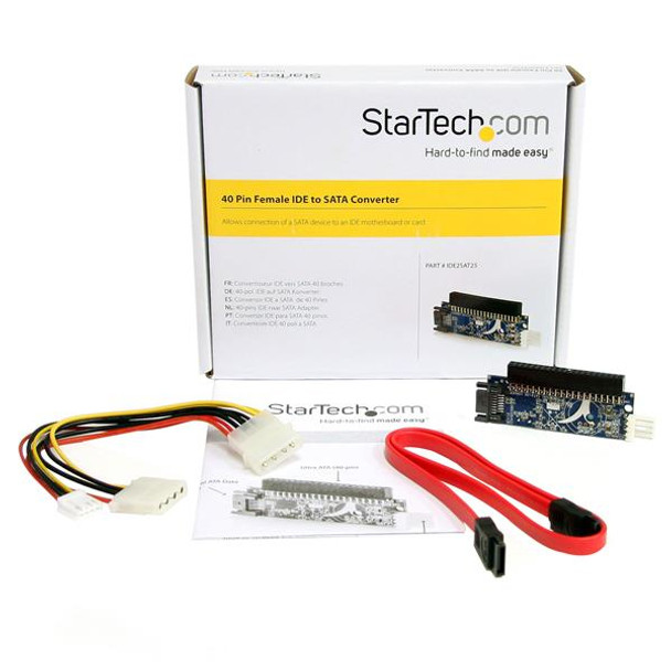 StarTech.com 40 Pin Female IDE to SATA Adapter Converter IDE2SAT25