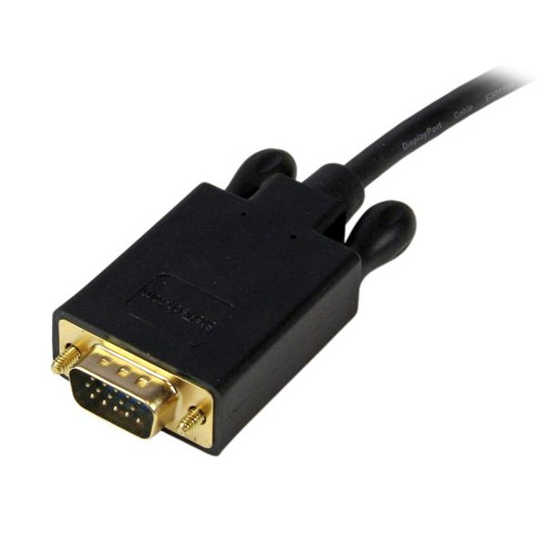 Startech.Com 3 Ft Displayport To Vga Adapter Converter Cable – Dp To Vga 1920X1200 - Black Dp2Vgamm3B