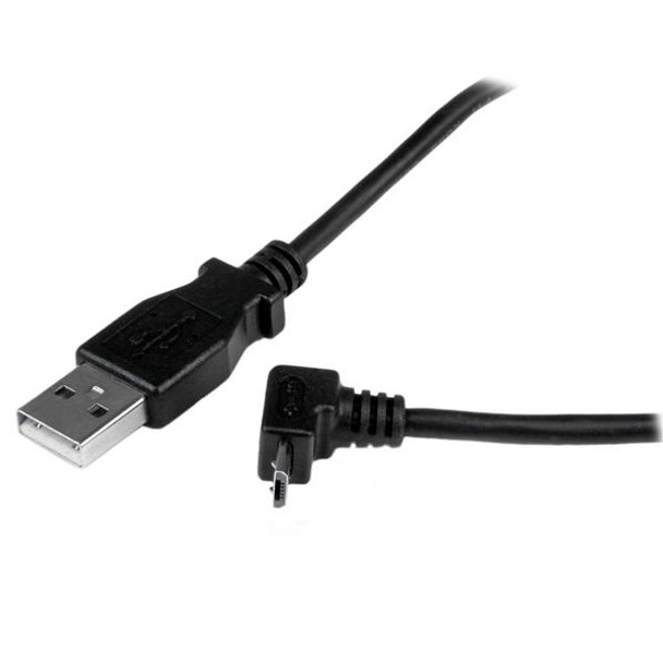 Startech.Com 2M Micro Usb Cable - A To Up Angle Micro B Usbaub2Mu