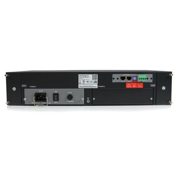 StarTech.com 20-Slot 2U Rack Mount Media Converter Chassis for ET Series 2 Fiber Media Converter ETCHS2U