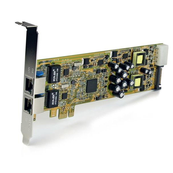 StarTech.com Dual Port PCI Express Gigabit Ethernet PCIe Network Card Adapter - PoE/PSE ST2000PEXPSE